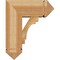 Ekena Millwork Merced Arts and Crafts Rough Sawn Bracket w/ Offset Brace, Western Red Cedar, 8"W x 18"D x 22"H BKT0806X18X22MRC03RWR - alternate 2